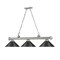 Z-Lite Cordon 3 Light Billiard, Brushed Nickel & Matte Black 2306-3BN-MB15 - alternate 4